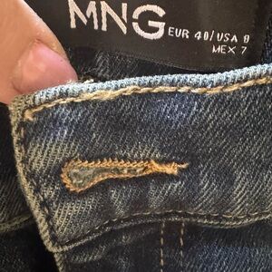 Mango Woman Dark Blue Denim Jeans size Eur40/USA8